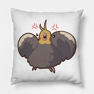 Angry Cockatiel Pillow