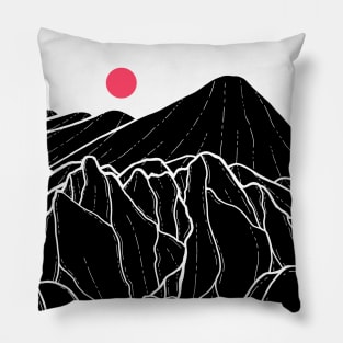 As a small pink moon rises Pillow