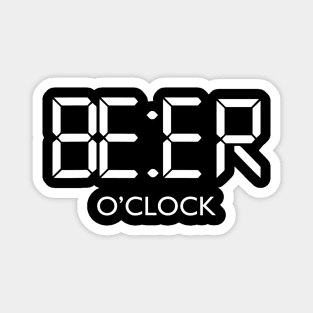 Beer OClock TShirt Beer Drinkers Gift Idea Magnet