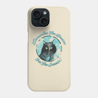 Vintage Retro Cat Allergy Quote Phone Case