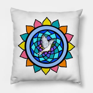 Dreamcatcher with Dove of Peace Pillow