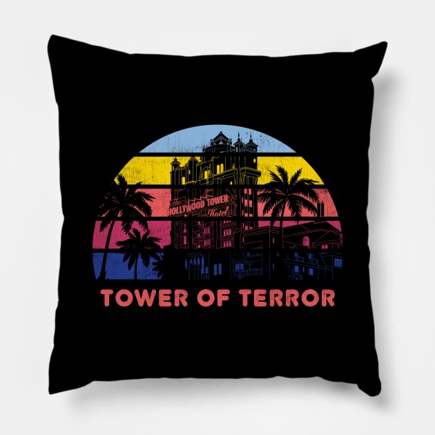 Hollywood Tower Pillow by bryankremkau