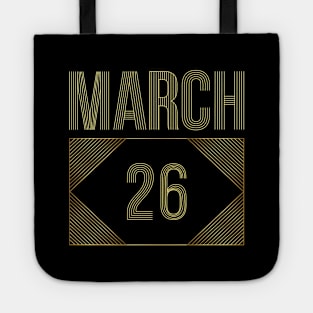 March 26 Tote