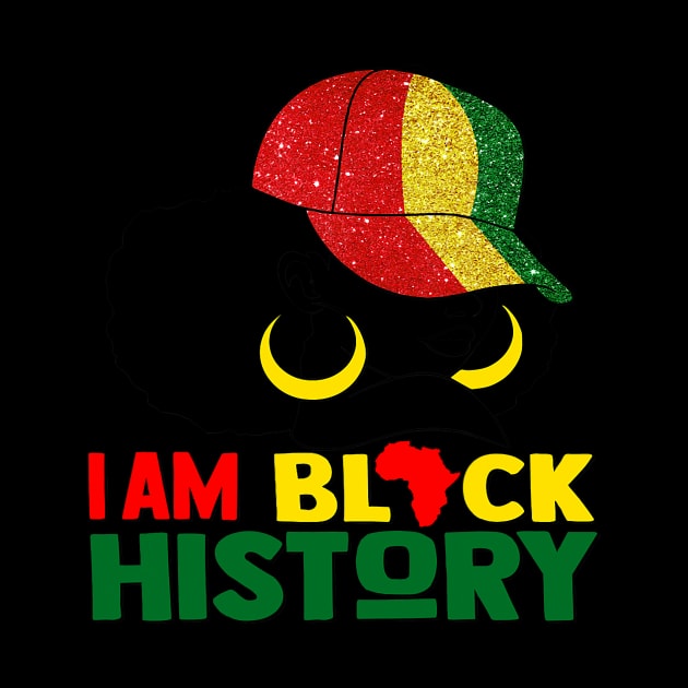 I Am Black History Month Melanin Pride African Girls Women by omorihisoka