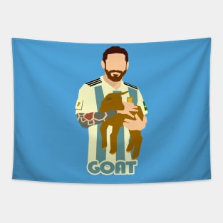 Leo Messi - MINIMALIST GOAT Tapestry