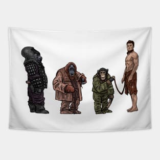 The New Retro Apes Tapestry