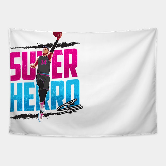 Super Herro tee Tapestry by goderslim