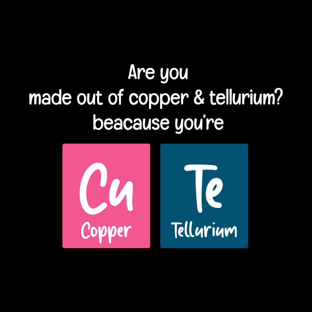 Are You Cute Chemistry Periodic Table by Science Puns