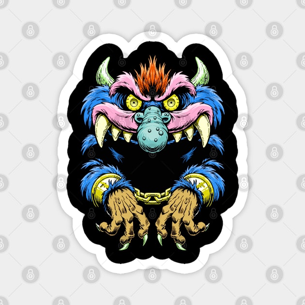 MY PET MONSTER 80S CLASSIC ARTWORK Magnet by Niko Neon