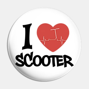 Stunt scooter: I LOVE SCOOTER Pin