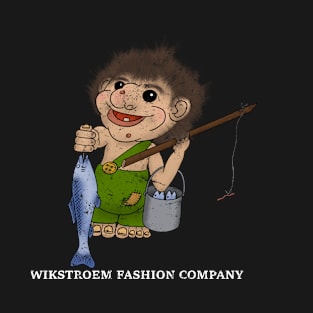 Norwegen Troll Angeln Fisch Mythen Urlaub T-Shirt