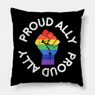 Proud Ally Gay Pride  LGBT Gay Lesbian Protest Pillow