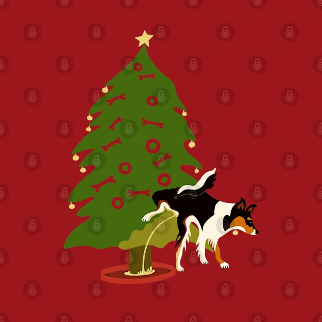 My Dog’s Own Christmas Tree - Collie! by BullShirtCo