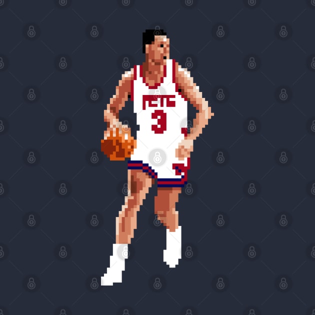 Drazen Petrovic Pixel Dribble. by qiangdade