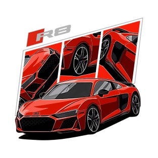 R8 v10 plus German Supercar T-Shirt