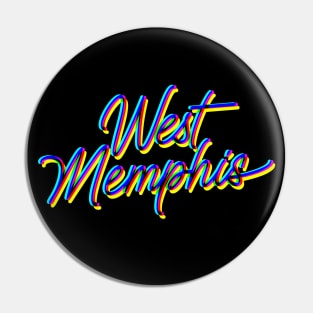 West Memphis -3-D Script Pin