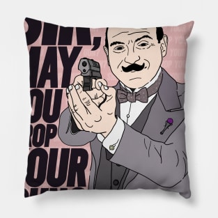 Hercule Poirot Pillow