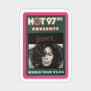 Janet Jackson World Tour 93-94 HOT 97FM Magnet