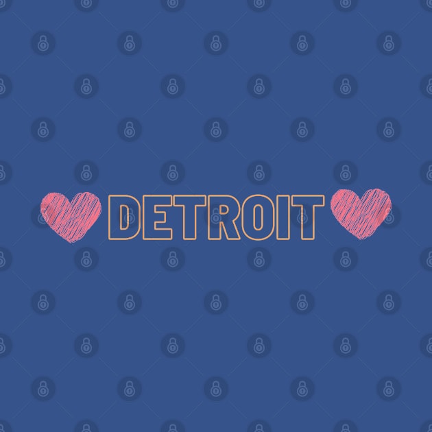 Love Detroit by ToonStickerShop