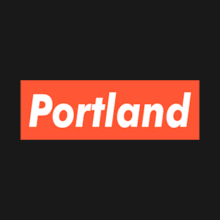 Portland White Orange T-Shirt