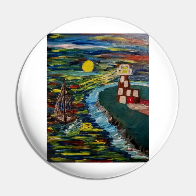 The guiding light from the lighthouse Pin by kkartwork