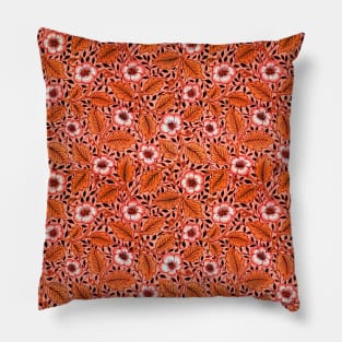 William Morris Christchurch Pattern Oranges Pillow