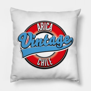 Arica chile vintage logo Pillow