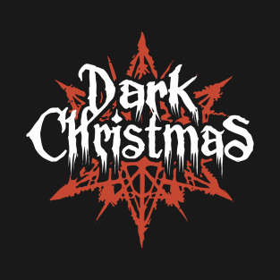 Dark Christmas Deathmetal Band Logo Style T-Shirt