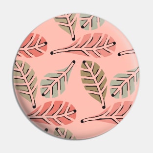 Cottage Leaf Blush Pink Pin