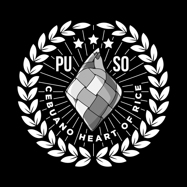 Puso Cebuano Heart Of Rice Funny Gift Cebu Philippines by teeleoshirts