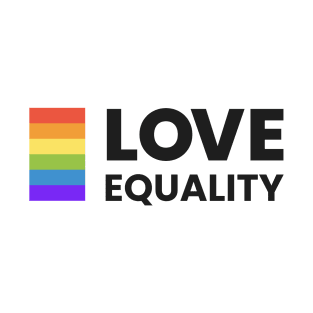 Love Equality Pride Rainbow Graphic T-Shirt