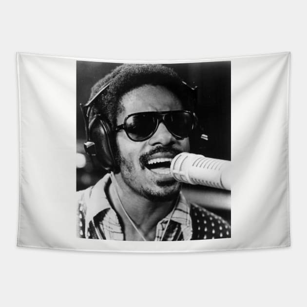 Stevie Wonder Tapestry by Mollie