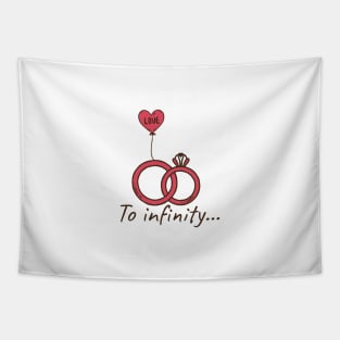 Valentine's Day Gift For Couples T-Shits Tapestry