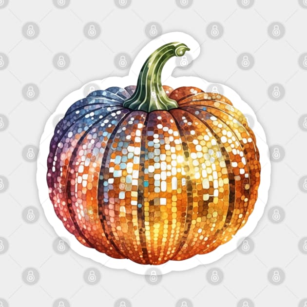 Disco Pumpkin Magnet by HolidayBug