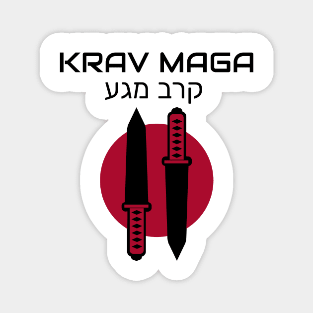 Krav Maga Knives Martial Arts Magnet by OldCamp