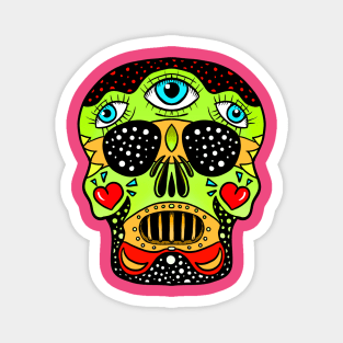 Candy skull 5 Magnet