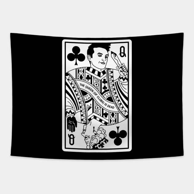 The Queen (of Clubs) is Dead Tapestry by Eighties