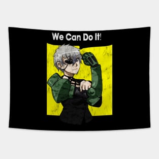 We Can Do It military Tapestry