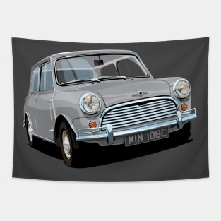 classic mini cooper in grey Tapestry