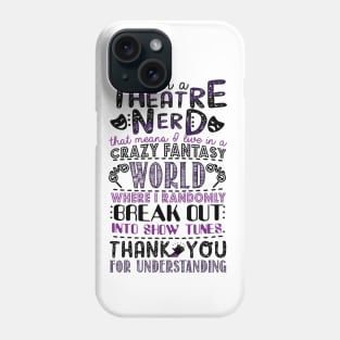 Broadway Fan Gift Phone Case