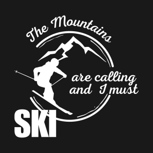 Lispe Ski the Mountains are Calling T-Shirt