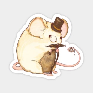 Alistair, Gentleman Mouse - Cute Animals Art (Gentlemen Animals Series) Magnet