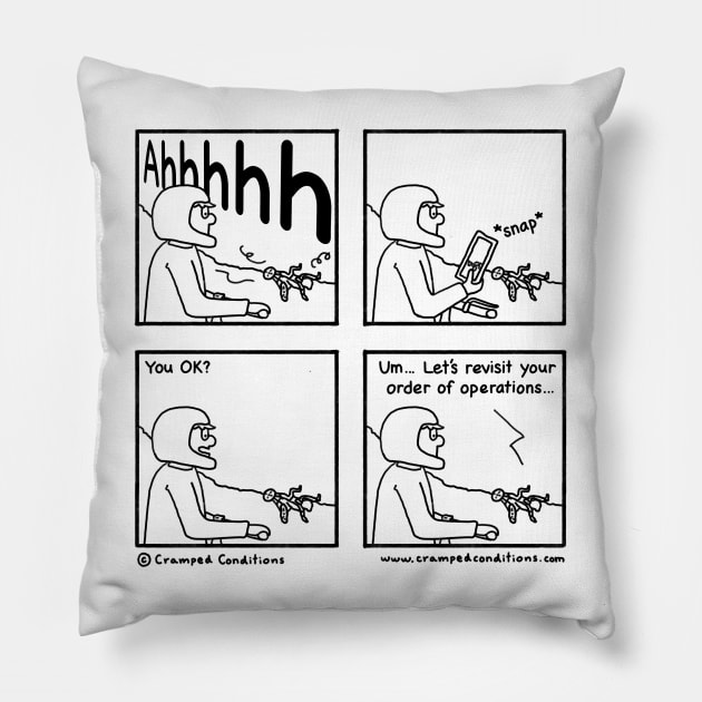 Bike apathy Pillow by crampedconditions