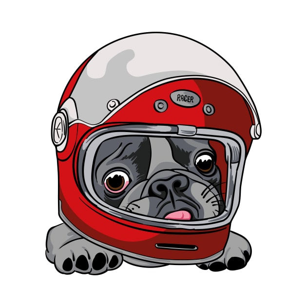 Racer pug by mad_artist