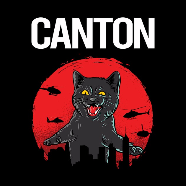 Funny Black Cat Canton by flaskoverhand