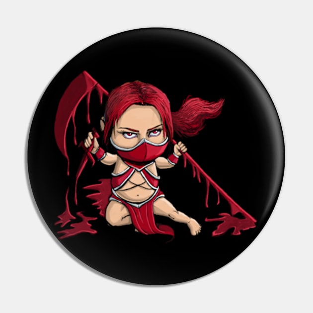 Skarlet Babality Pin by xzaclee16