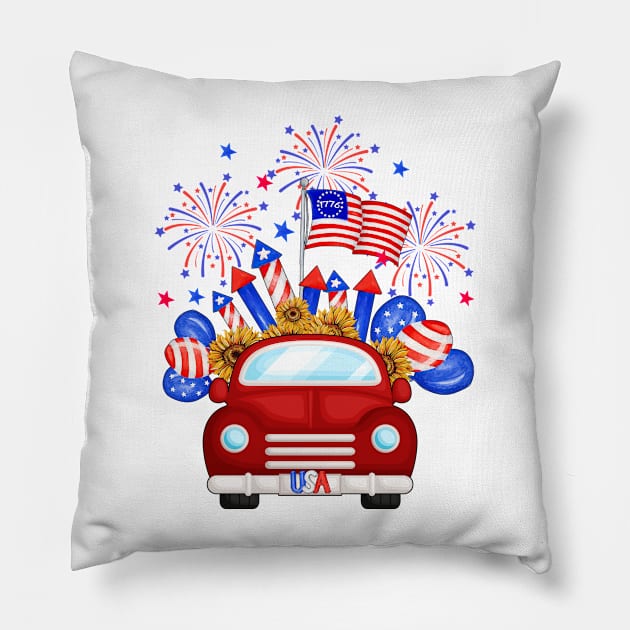 4th of July Pillow by Kribis