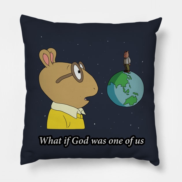 What if God Pillow by SketcheadEvan