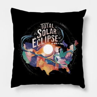 total solar eclipse 2024 Pillow