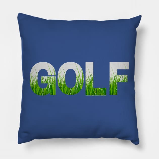 Golf Grass Pillow by Golfers Paradise